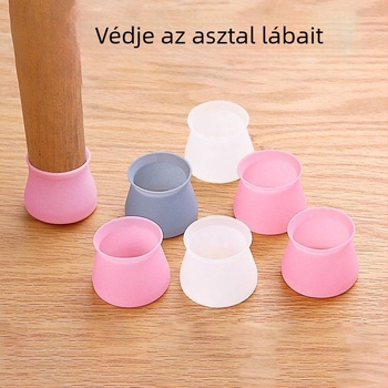 Szilikon ovális asztal- és szék lábvédők, csúszásmentes, kopásálló talpbetétek