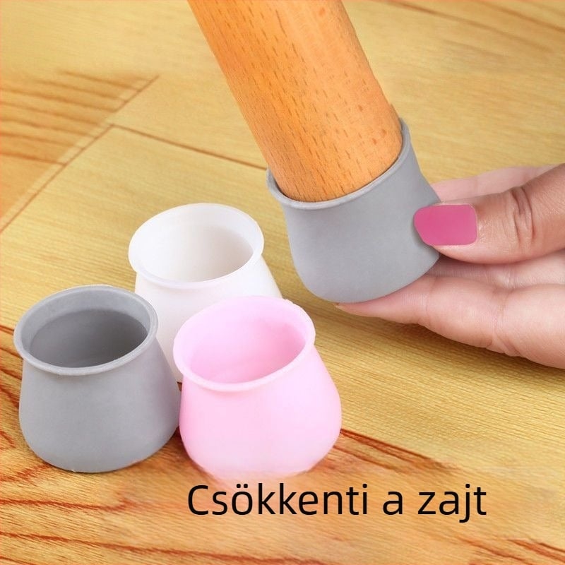 Szilikon ovális asztal- és szék lábvédők, csúszásmentes, kopásálló talpbetétek