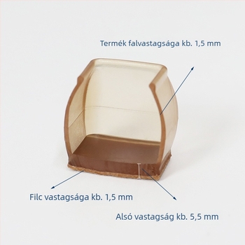 TPE szék lábvédők – megerősített, lazítás elleni, vastagabb, kopásálló és csendes