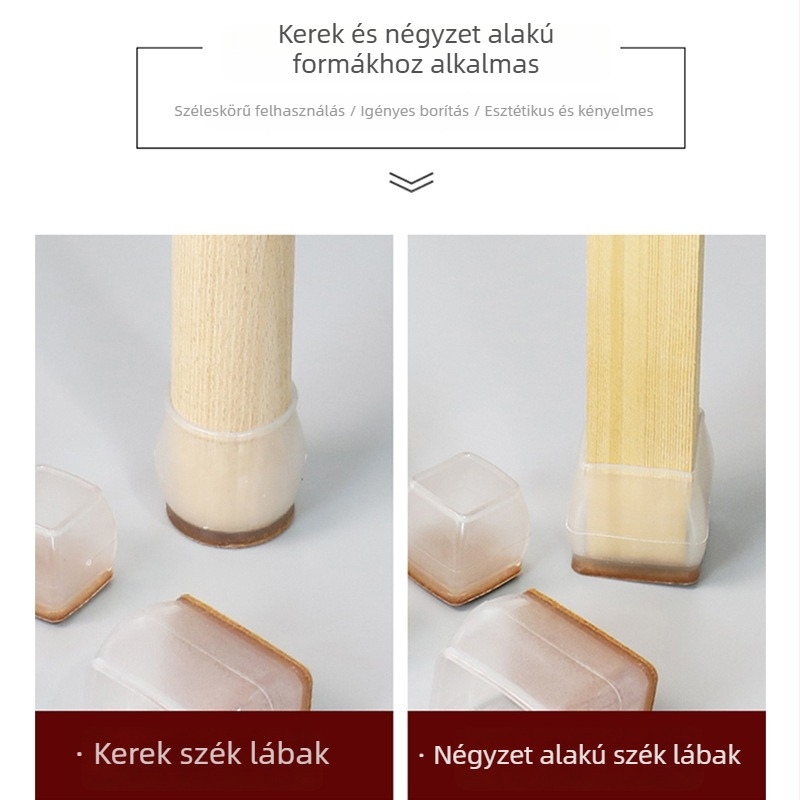 TPE szék lábvédők – megerősített, lazítás elleni, vastagabb, kopásálló és csendes