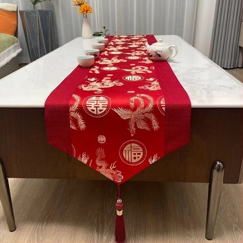 Asztalterítő, kínai stílusú, textile anyag, poliészter rost, nappali használatra