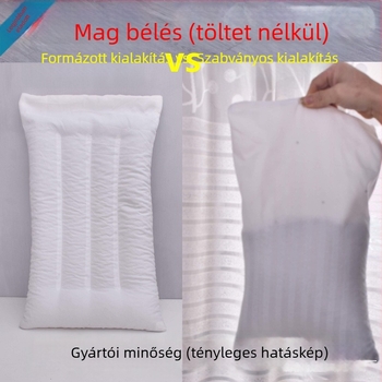 Hajdina párna belső párnahuzattal és maghéj töltőzsákkal — pár felnőtteknek és gyerekeknek, Cassia maghéj töltőzsák, vastított