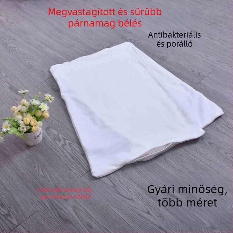 Hajdina párna belső párnahuzattal és maghéj töltőzsákkal — pár felnőtteknek és gyerekeknek, Cassia maghéj töltőzsák, vastított