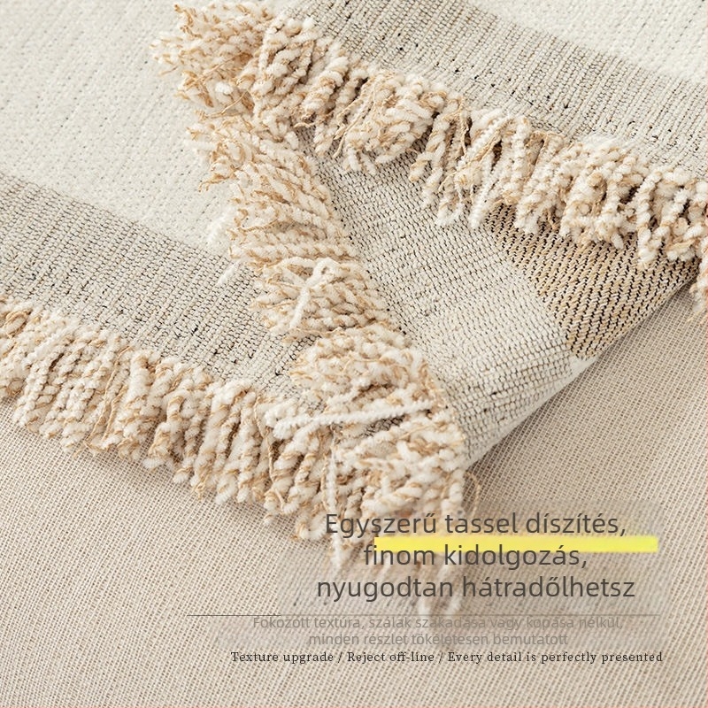 Chenille univerzális kanapéhuzat növényi mintával, minimalista stílus