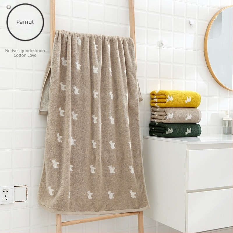 Jacquard fürdőlepedő, 100% pamut, 32 szál, súly 300–400 g, Cotton love
