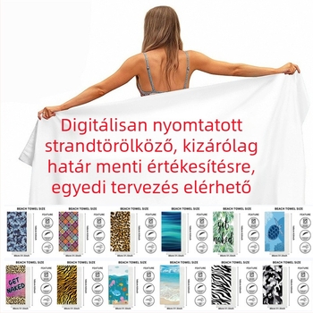 Mikroszálas strandtörölköző, könnyű, puha és kényelmes, strandhoz, fürdőhöz és medencéhez