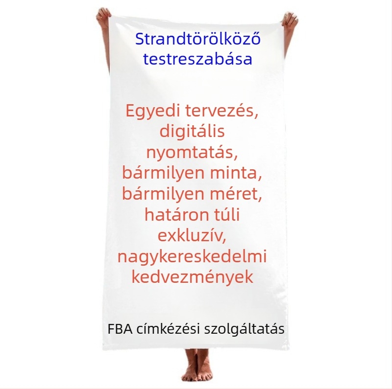 Mikroszálas strandtörölköző, könnyű, puha és kényelmes, strandhoz, fürdőhöz és medencéhez