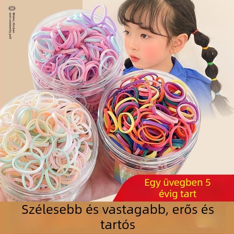 Gyerekeknek szóló egyszer használatos hajgumi, kézzel készített, kevert anyagból, hercegnő-stílus