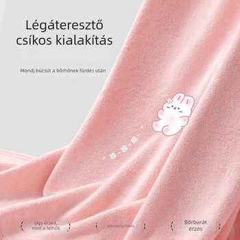 Családi fürdőköpeny – viselhető köntös, gyorsan száradó, 100% poliészter, családi használat, 270g/480g