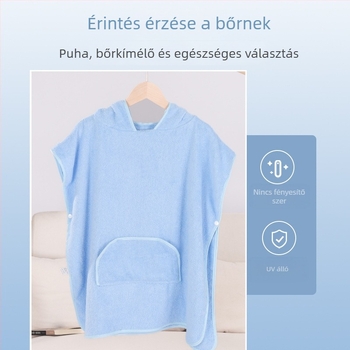 Gyermekek kapucnis fürdőlepedője, 100% pamutból, 300-400 g, sima szövés, 32 fonal, testreszabás elérhető