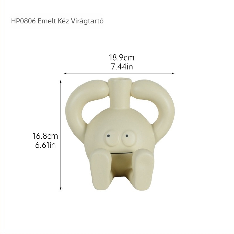 Porcelán karakterfigura – modern minimalist stílus; anyag: porcelán; ajándék alkalmak: esküvő, születésnap, új otthon
