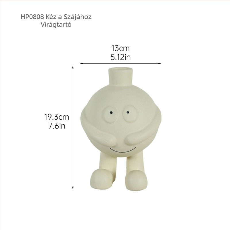 Porcelán karakterfigura – modern minimalist stílus; anyag: porcelán; ajándék alkalmak: esküvő, születésnap, új otthon