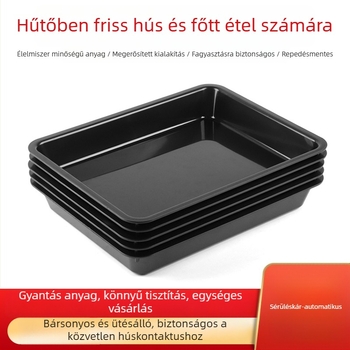 Hús-display tálca – ABS műanyag, Yamajia márka, egyszerű stílus, Supermarket fresh food tray sorozat