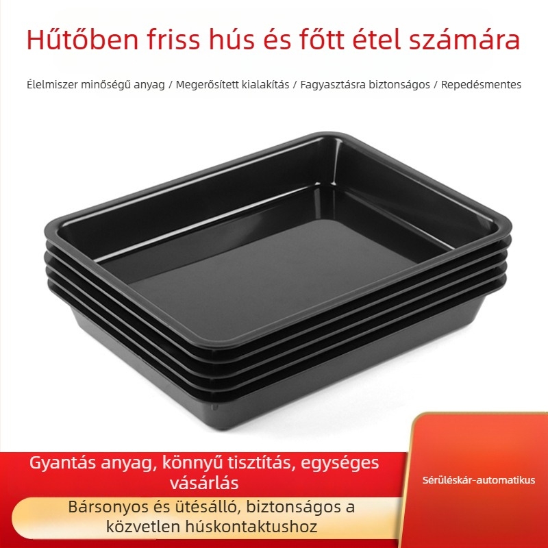 Hús-display tálca – ABS műanyag, Yamajia márka, egyszerű stílus, Supermarket fresh food tray sorozat