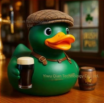 Ír pub témájú gyanta kacsafigura otthoni díszítéshez