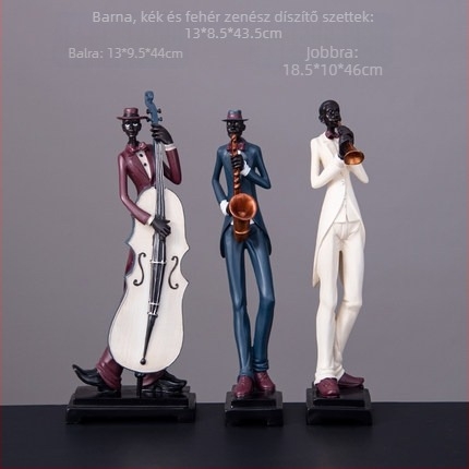 Európai stílusú zenekar figura otthoni dekorációhoz — Anyag: Gyanta; Kategória: Karakter; Csomagolás: Karton csomagolás; Ajándékhoz alkalmas: univerzális alkalmak