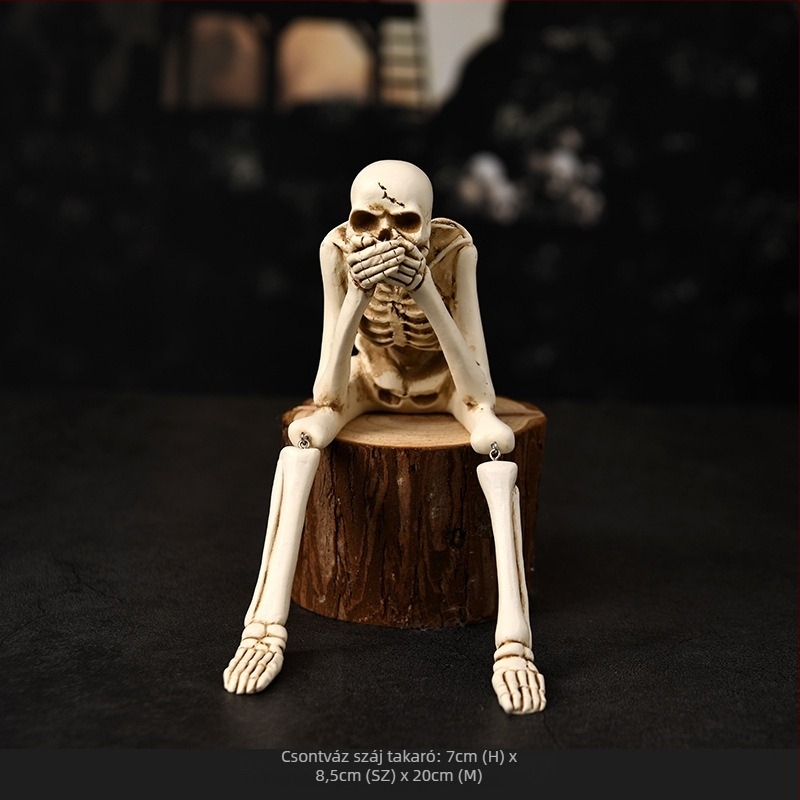 Top rhyme Csontváz rekvizitum dekoráció Halloweenre – Szintetikus gyanta, Gyanta-kézművesség
