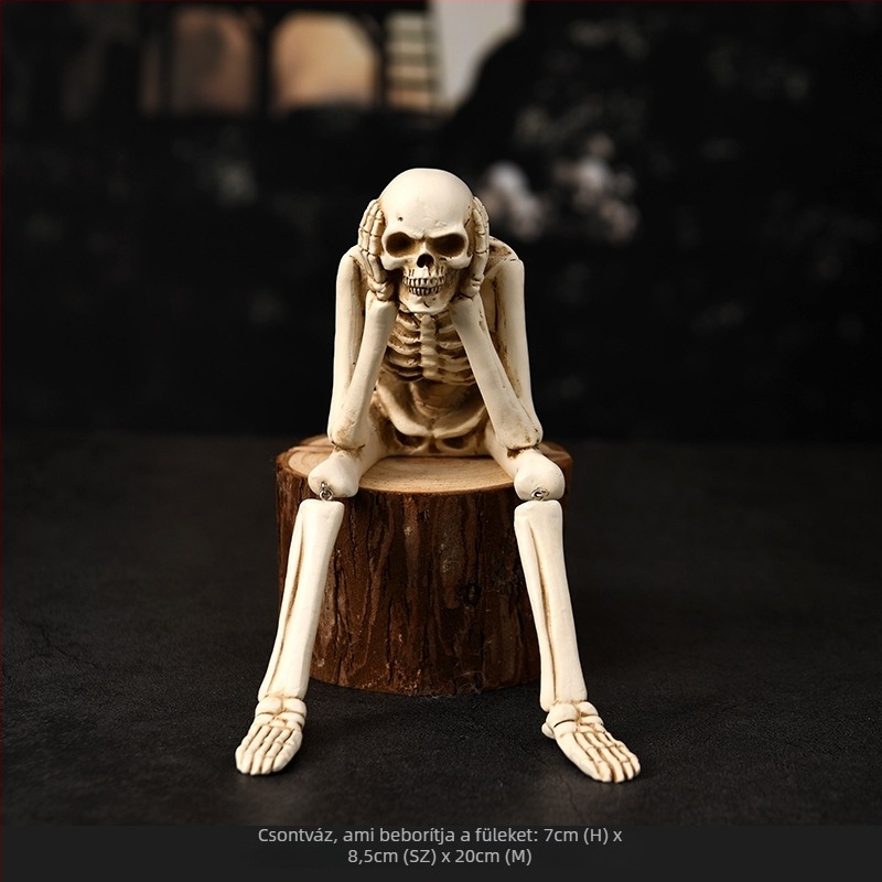 Top rhyme Csontváz rekvizitum dekoráció Halloweenre – Szintetikus gyanta, Gyanta-kézművesség