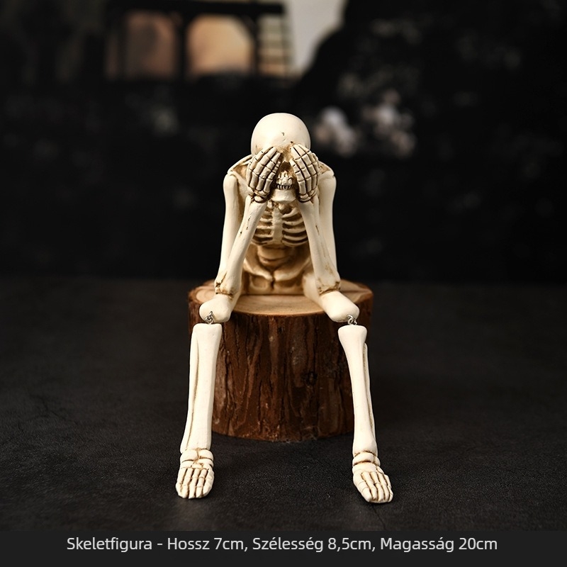 Top rhyme Csontváz rekvizitum dekoráció Halloweenre – Szintetikus gyanta, Gyanta-kézművesség
