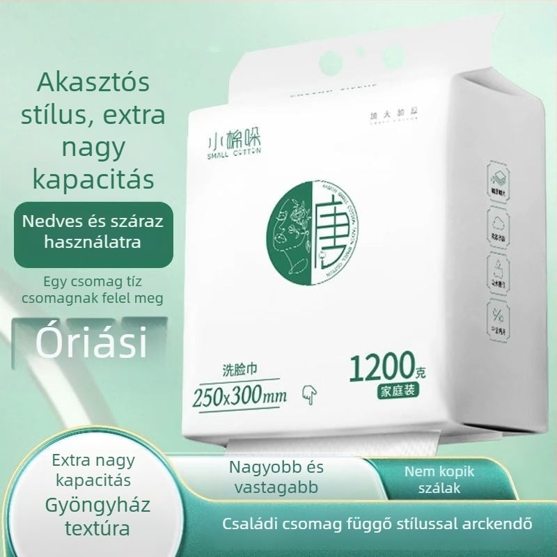 Little mian do Arctörlő kendő regenerált cellulóz rostból, száraz–nedves kettős használatra