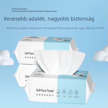 Egyszer használatos arctörlők húzható kivitelben, vastag pamutszerű nemszőtt anyagból, 10 db, babakezeléshez