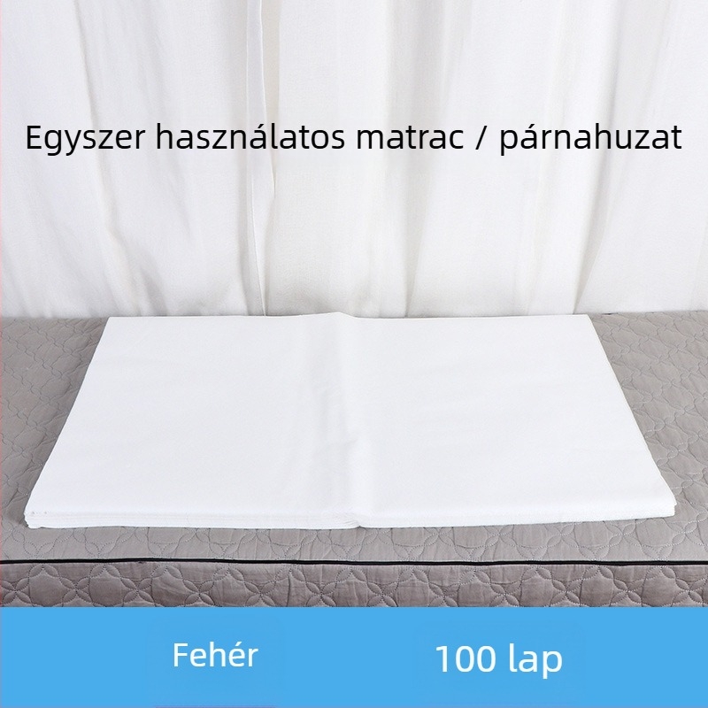 Egyszer használatos párnahuzat kozmetikai szalonhoz, nem szőtt anyagból, vízálló, egyszínű dizájn, 100 darab, testreszabás elérhető