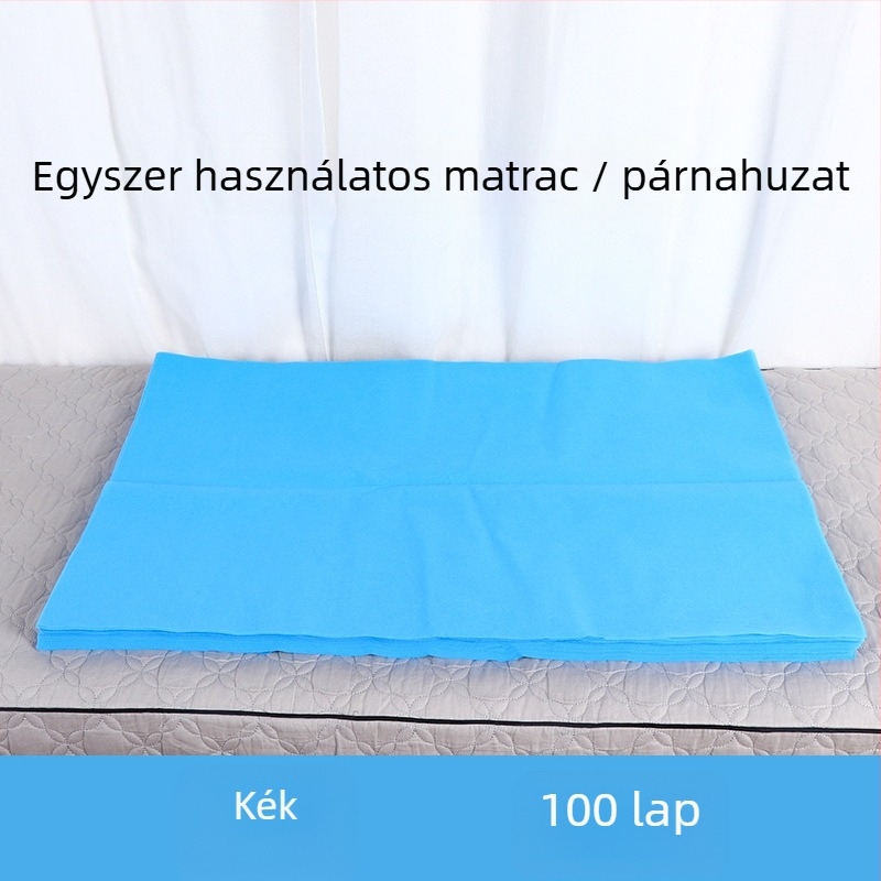 Egyszer használatos párnahuzat kozmetikai szalonhoz, nem szőtt anyagból, vízálló, egyszínű dizájn, 100 darab, testreszabás elérhető