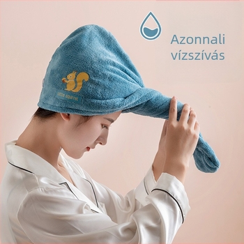 Hajszárító sapka korall fleece-ből, 14 szál, szegélyes varrás, 50–79 g