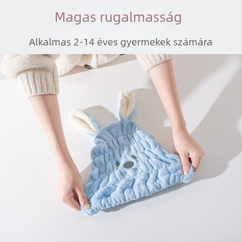 Gyerekeknek szóló hajszárító sapka — korall polár, hímzett, 40 fonal, 30–49 g, testreszabható feldolgozás