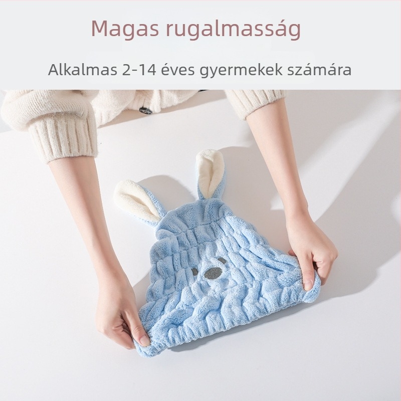 Gyerekeknek szóló hajszárító sapka — korall polár, hímzett, 40 fonal, 30–49 g, testreszabható feldolgozás