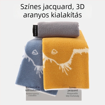 Pu xi Pamut arctörölköző, vastagított jacquard szövés, 100–120 g/m², szegélyezett