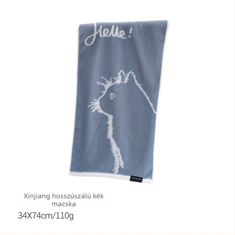 Pu xi Pamut arctörölköző, vastagított jacquard szövés, 100–120 g/m², szegélyezett