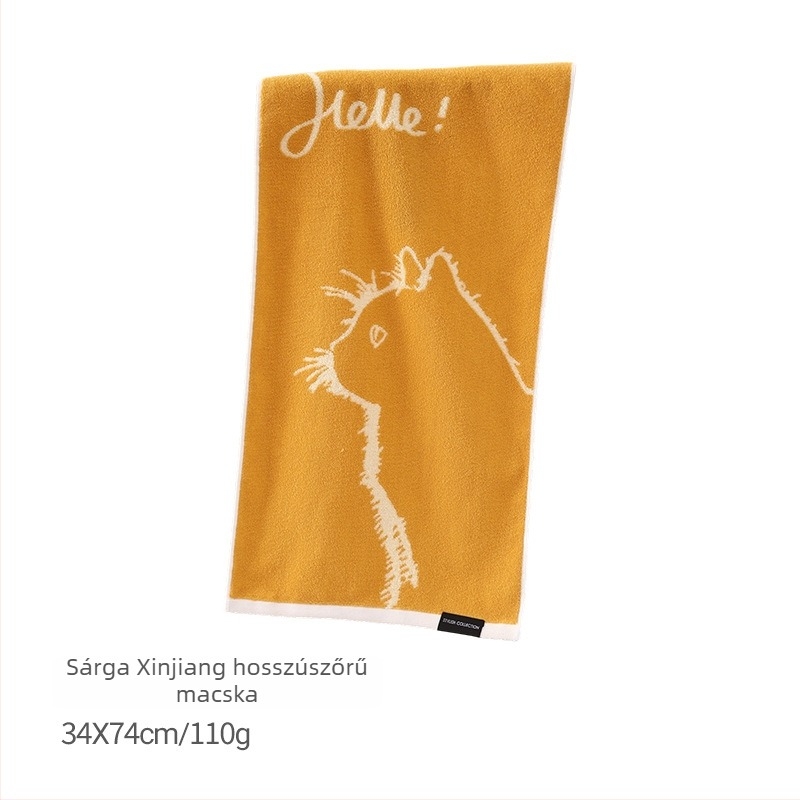 Pu xi Pamut arctörölköző, vastagított jacquard szövés, 100–120 g/m², szegélyezett