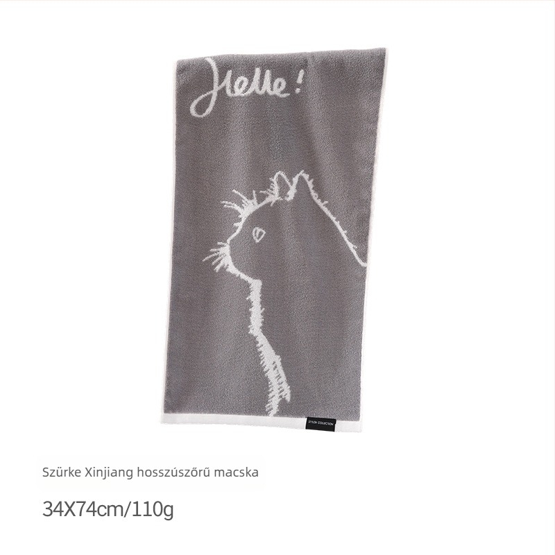 Pu xi Pamut arctörölköző, vastagított jacquard szövés, 100–120 g/m², szegélyezett