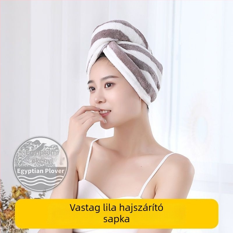 Szárító hajsapka, mikroszálas, 150D fonal, Cut Velvet, súly alatt 30 g