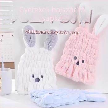 Friendly gyerekeknek szóló hajszárító sapka, korall fleece, 120D fonal, 30–49 g