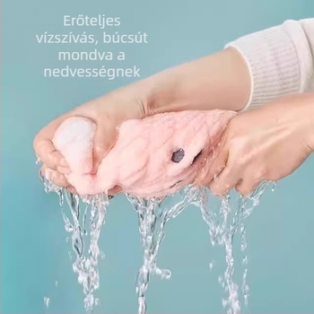 Friendly gyerekeknek szóló hajszárító sapka, korall fleece, 120D fonal, 30–49 g