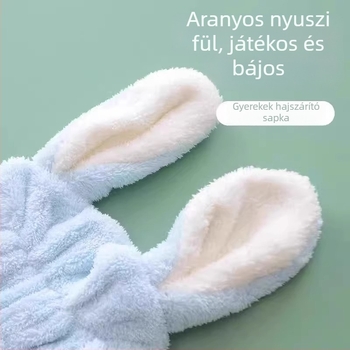 Friendly gyerekeknek szóló hajszárító sapka, korall fleece, 120D fonal, 30–49 g