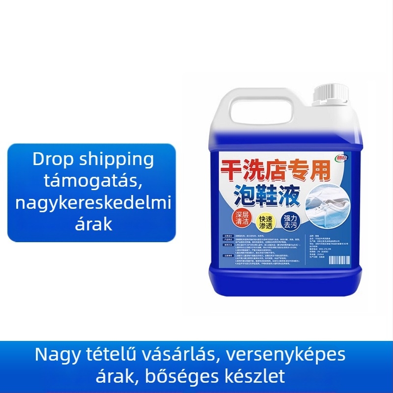 Fehér cipő tisztító folyadék – kefe nélkül, fehérítés és sárgulás eltávolítása, hálós anyagú sportcipőkhöz