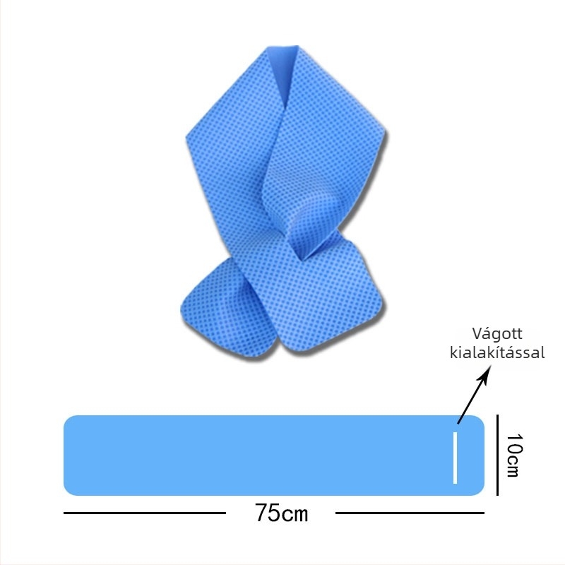 Sporthűtő törölköző PVA anyagból, sima szövés, 32-count, 80–100 g