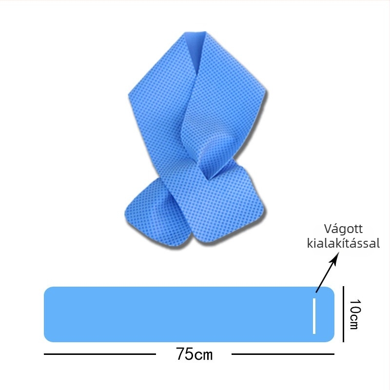 Sporthűtő törölköző PVA anyagból, sima szövés, 32-count, 80–100 g