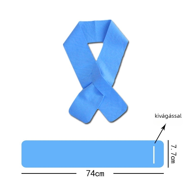 Sporthűtő törölköző PVA anyagból, sima szövés, 32-count, 80–100 g