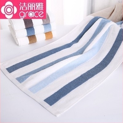 Grace Jie Liya 100% pamut, hosszított nedvszívó sporttörölköző – puha, 120–140 g, 32S, bevarrt széle