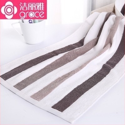 Grace Jie Liya 100% pamut, hosszított nedvszívó sporttörölköző – puha, 120–140 g, 32S, bevarrt széle