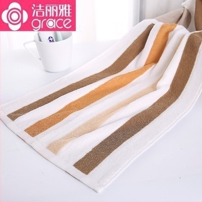 Grace Jie Liya 100% pamut, hosszított nedvszívó sporttörölköző – puha, 120–140 g, 32S, bevarrt széle