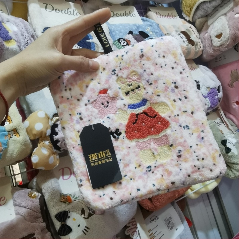 Jinmu Liangpin Coral Fleece Állatparadicsom Kis Négyzetes Kéztörlő, Puha, Nedvszívó, Nem Hullik