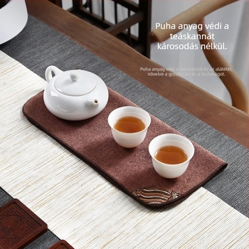 Gongfu tea ceremónia törölközője: nedvszívó selyem anyagú törlő, teás asztalhoz szőnyeg, teáskészlet kiegészítői otthonra