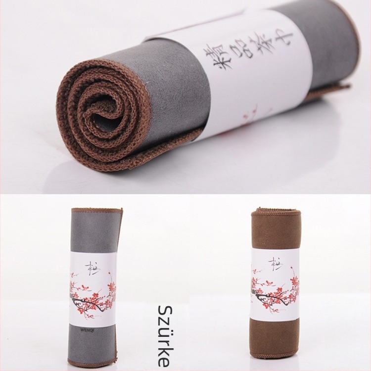 Tea towel – extrahosszú, nedvszívó superfine rostból, 80 g, 26–30 mp alatt felszívja a vizet, logó nyomtatással