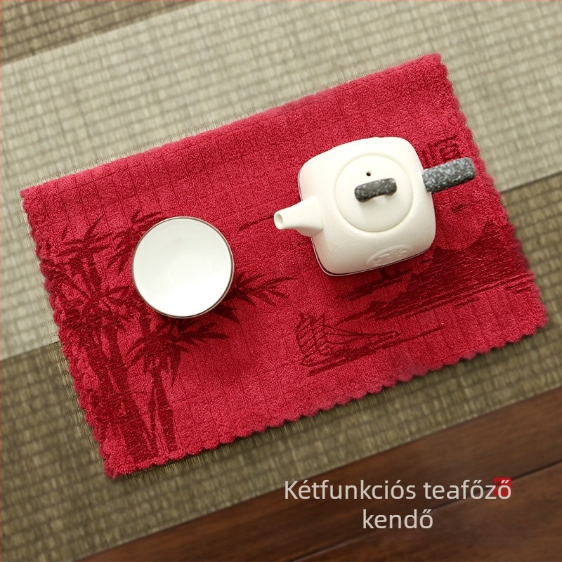 Tailong Gold ultrafin rostból készült teafogó törölköző — 60 g, magas nedvszívó képesség (5–10 s), nyomtatott folyamat