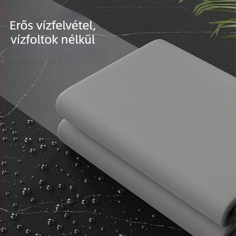 Autómosó velúr törlő, vastagított, nedvszívó, szöszmentes, kétoldalas belső tisztító kendő